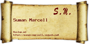 Suman Marcell névjegykártya